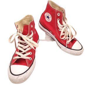 Red Converse All Star High Top Sneakers M4 W6 Back To School Chuck Taylor